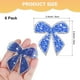 thumbnail image 3 of Uxcell 6-Pack Parches de Strass en Forma de Lazo de 6cm Azul Apliques Adhesivos Brillantes para DIY/Ropa/Zapatos/Bolsas, 3 of 7