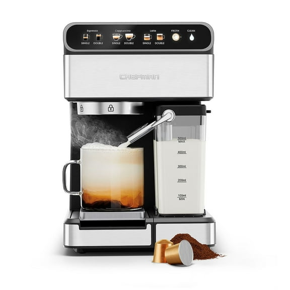 Chefman Barista Pro Expresso Machine RJ54-I-SV - STAINLESS STEEL ONE SIZE