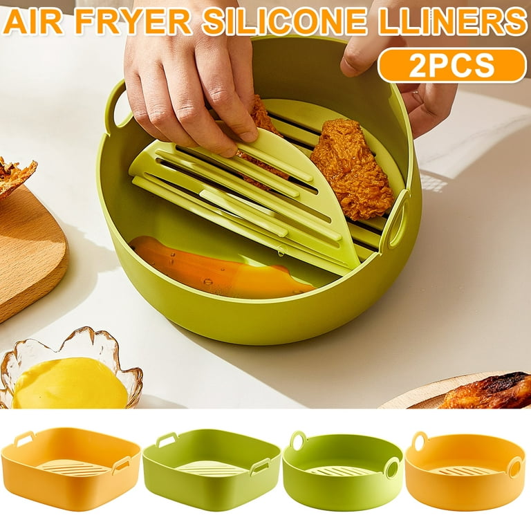 Silicone Air Fryer Liners Reusable Round Oven Baking Tray Basket for Air  Fryer