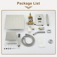 thumbnail image 2 of CASAINC 3 Function Digital Display Dual Shower Heads Single Handle 1-Spray Dual Shower Faucet 1.8 GPM with Pressure Balance Shower System in Brushed Nickel, 2 of 9
