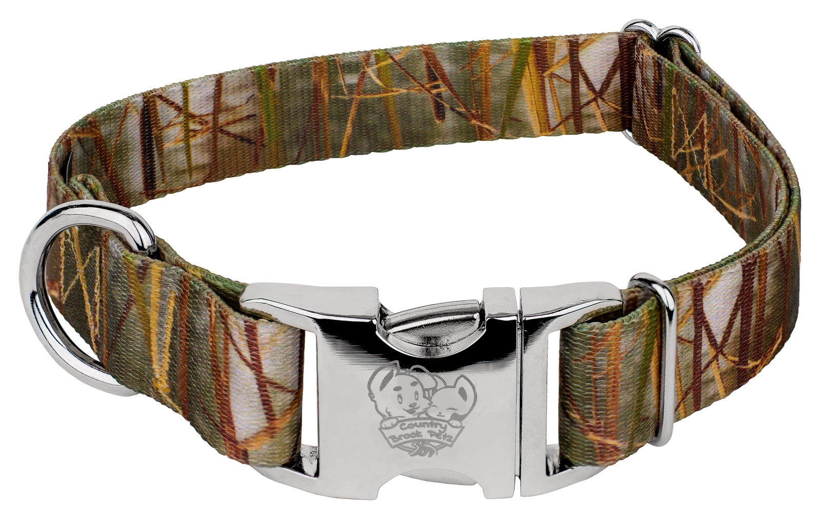 Country Brook Petz® Premium Waterfowl Camo Dog Collar, Medium
