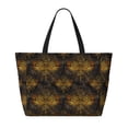 thumbnail image 2 of Fotbe Gold Dragonfly Mandala Bolsa de Viaje para Playa - Resistente al Agua, Bolsa Tote de Gran Capacidad y Ligera con 7 Bolsillos para Mujeres y Hombres, 2 of 7