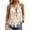 White, variant on Womens Summers Shirts Deep V Neck Sleeveless Spaghetti Strap Fringe Boho Style Lightweight Casual Loose Fit Blouses White M