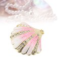 thumbnail image 1 of Shell Trinket Box Metal Seashell Figurine Jewelry Display Holder for Earrings Ring Necklace, 1 of 7