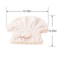 thumbnail image 5 of Toalla de microfibra para secar el cabello, envoltura para la cabeza con gorro de ducha con nudo de lazo, turbante para el cabello, envoltura para el cabello, gorro de baño Advancent HA1838-03, 5 of 5