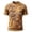 Khaki, variant on KLHDSF Mens Halloween Trendy Letter Graphic T-Shirt Quick Dry Short Sleeve Casual Crew Neck Daily Top Coffee L