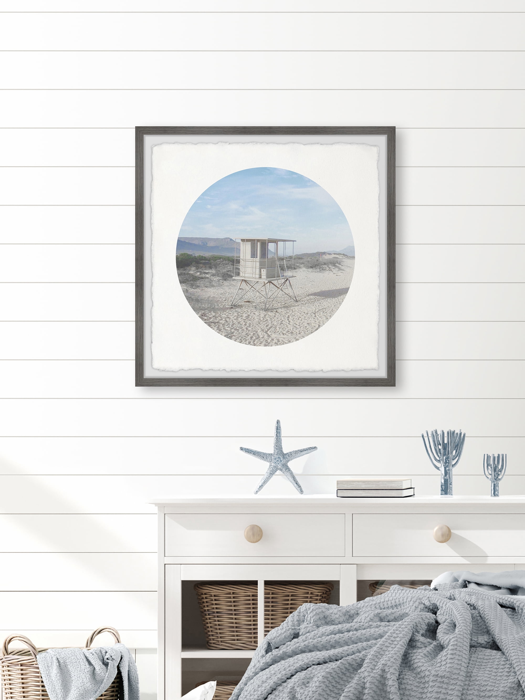 Marmont Hill Beach Tower Framed Wall Art