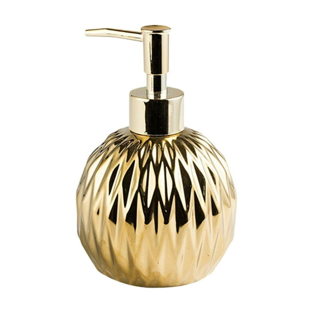 GUOOL Ceramic Soap Dispenser Massage Oil Body Wash Refillable for Bathroom A