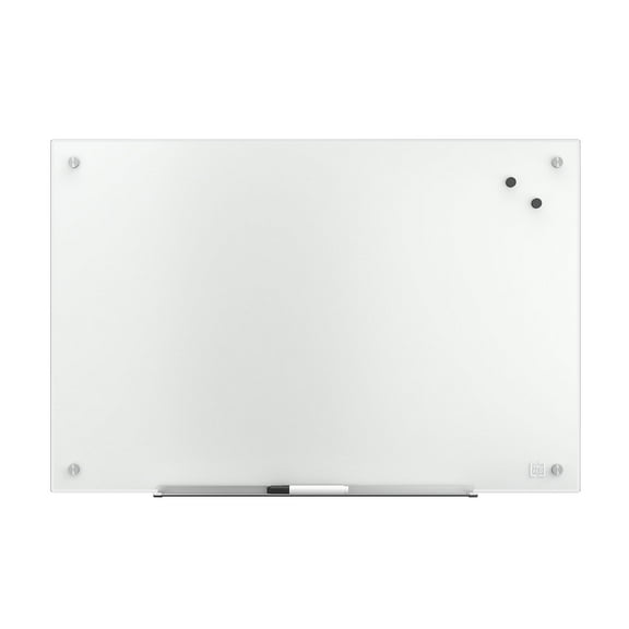 Staples TRU RED Magnetic Tempered Glass Dry Erase Board White 3' x 2' (TR61195)