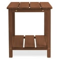 thumbnail image 4 of Casafield Adirondack Side Table, Set of Two Cedar Wood End Table with Shelf for Patio, Lawn, and Garden - Espresso, 4 of 8