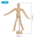 thumbnail image 2 of Figura de maniquí de madera Uxcell de 5.5", modelo de maniquí para dibujo de artista, flexible y móvil, 2 of 7