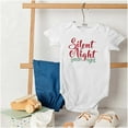 thumbnail image 7 of Funny Christmas Silent Night Joke Romper Boys or Girls Infant Baby Brisco Brands 6M, 7 of 7