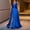 Blue, variant on Oplxuo Elegant Satin Evening Dress for Women Plus Size Sexy V Neck Empire Waist Semi Formal Party Cocktail Maxi Dress