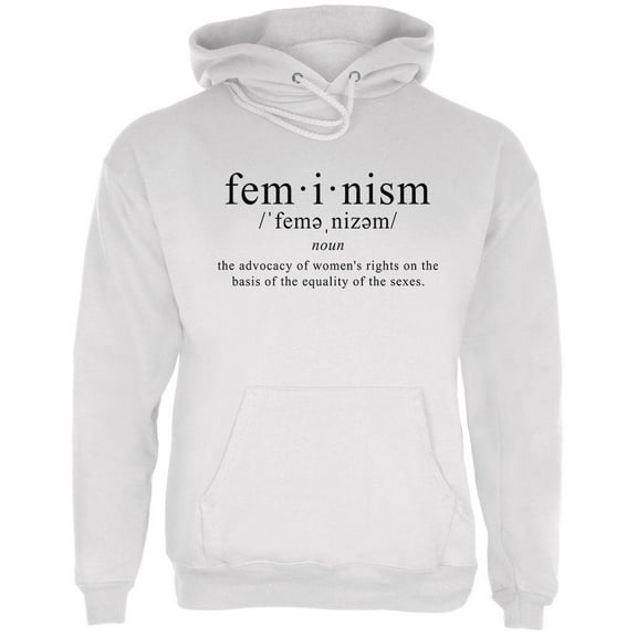 Feminism Definition Mens Hoodie White LG