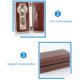 thumbnail image 3 of Caja de reloj con tapa ligera, caja de almacenamiento Simple con cremallera portátil, resistente al agua, de gran capacidad, accesorio de Almacenamiento y organización del hogar 2 bits negro Bewildely HA074284-02, 3 of 6