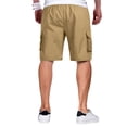 thumbnail image 6 of Cargo Shorts for Men Relaxed Fit Fishing Chino Shorts with Pockets Knee Length Summer Casual Work Bermudas,Khaki,XL, 6 of 8