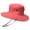 Red, variant on LQCrafK UPF 50 Sun Hats for Women Wide Brim Safari Sunhat
