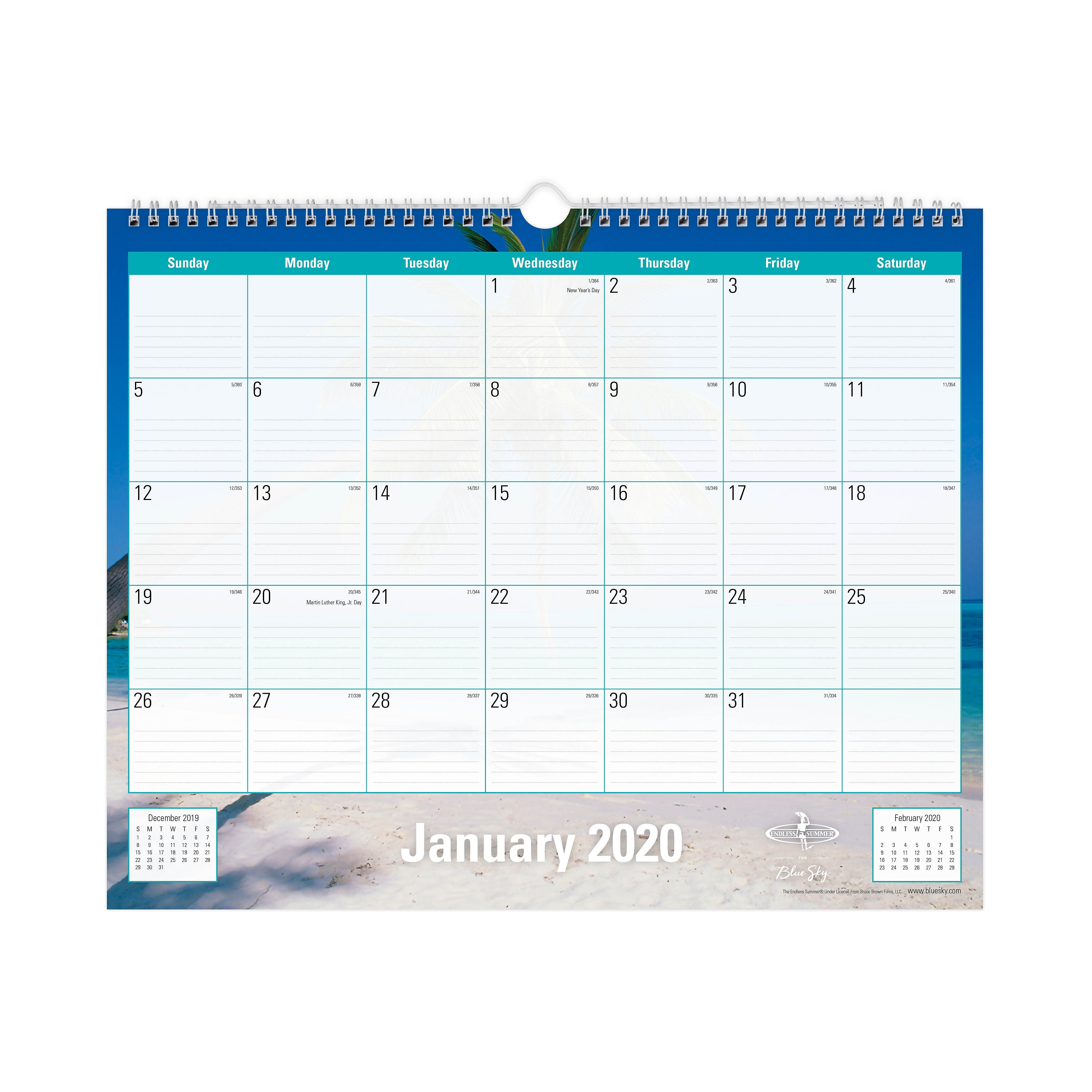2020 Blue Sky 15 X 12 Wall Calendar Endless 117900 Walmart Walmart