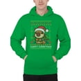 thumbnail image 2 of Festive Capybara Christmas Sweater Men's Hoodie, 2 of 3