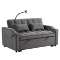 thumbnail image 4 of Miekor Furniture Sofa Bed with Trundle Dark Grey MK6898, 4 of 12