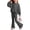 Dark Gray(Leopard Print), variant on Girls Clothes 2 Piece Leopard Print Cute Sweatshirt and Flared Sweatpants Cheetah Girls Fashion Back To School Clothes 2-13 Years