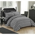 thumbnail image 2 of Chic Home Lovey 3-Piece Reversible Geometric Duvet Cover Set, King, Black, 2 of 2