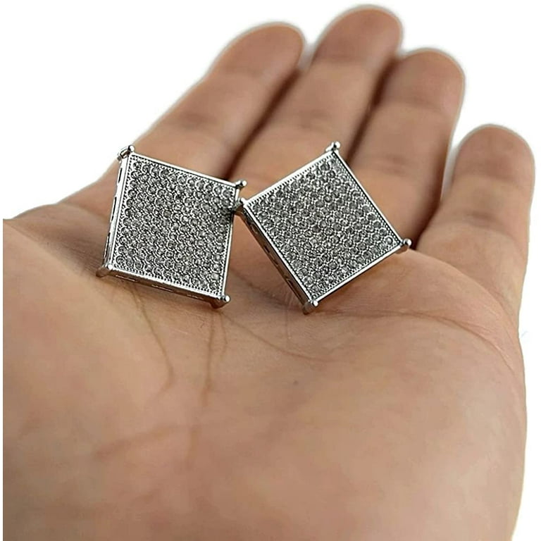 Oversized sale square earrings