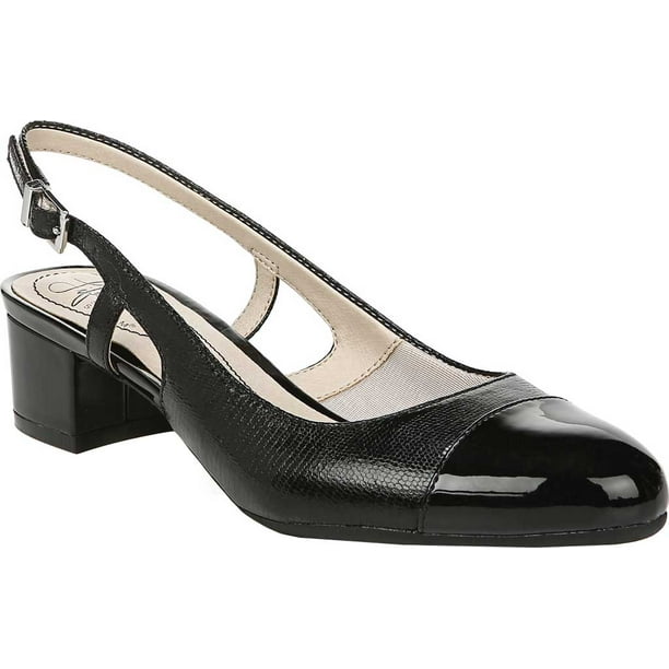 cap toe sling back