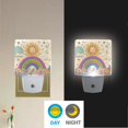 thumbnail image 2 of Yayeee LED Night Light for The Home Plug in With Light Sensors 2 Pack, Beige Rainbow, 2 of 6