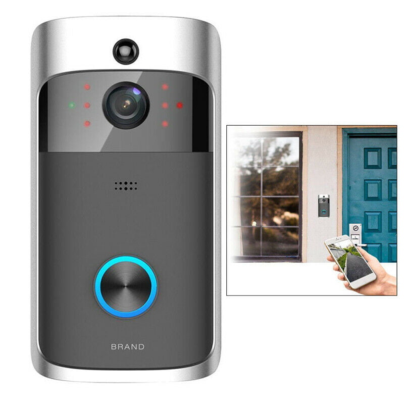 1x Wireless WiFi Video Doorbell Smart Phone Door Ring Intercom Security Camera 