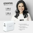 thumbnail image 5 of Liquipel Powertek 20W A/C Combo Wall Charger Twizzler - White, 5 of 7