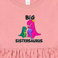 thumbnail image 4 of Inktastic Big Sistersaurus Girls Baby Dress, 4 of 5
