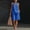 14# Blue, variant on Women's 2 Piece Short Sets Linen Sleeve V Neck Halter Matching Short Suit Summer Casual Oversized Outfits Yellow S