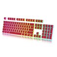 thumbnail image 1 of HK Gaming 108 Touches Double Shot PBT Pudding Ansi/ISO - Profil OEM Ensemble de Touches Pudding 60 % / 87 TKL / 104/108 MX Interrupteurs Rétroéclairés (Rouge), 1 of 5