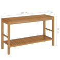 thumbnail image 4 of vidaXL Bathroom Vanity Cabinet Solid Teak with Sinks Marble Cream, 4 of 5
