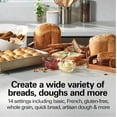 thumbnail image 3 of Hamilton Beach Digital Electric Bread Maker Machine Artisan and Gluten-Free, 2 lbs Capacity, 14 Settings, White and Stainless Steel (29987MN), 3 of 8