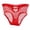 Red, variant on Women's Sexy Hollow Mesh Transparent Low Waist Pants - Polyester-Cotton Blend - L-XL