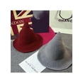 thumbnail image 5 of Sunisery Modern Witch Hat Creative Spire Design Funny Witch Hat Halloween Cosplay Hat For Adult Kids, 5 of 6