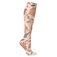 thumbnail image 1 of Celeste Stein Bas de Compression Modérés Hauteur Genou pour Femmes - Floral Récolte, Beige, Taille Unique, 1 of 3