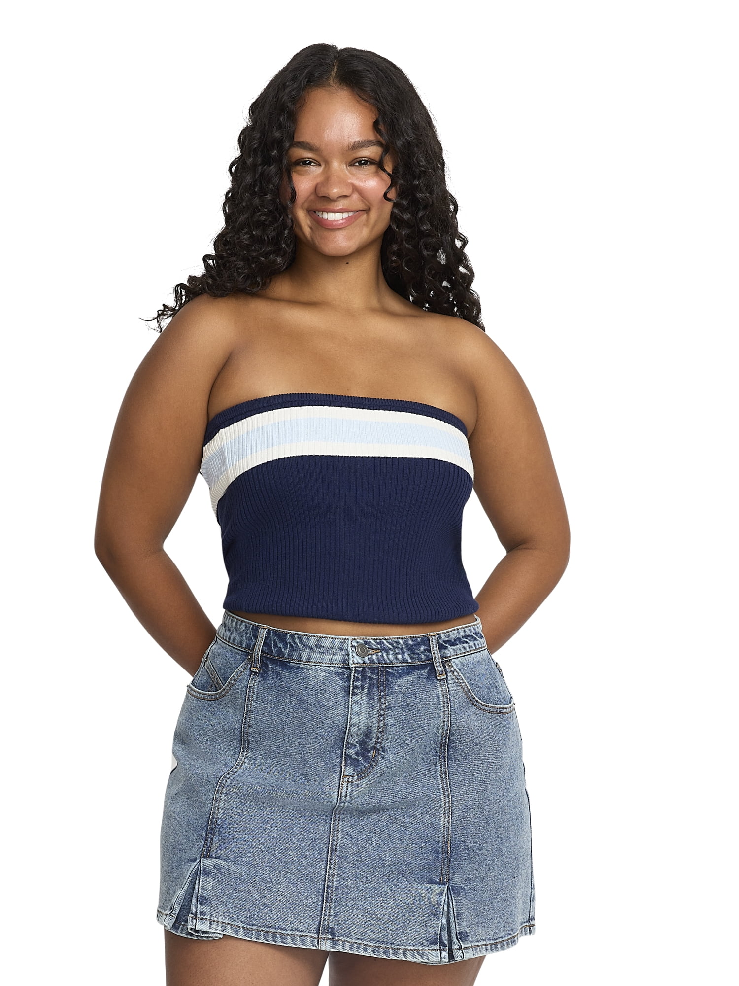 Mills by Millie Bobby Brown Women's Sweater Tube Top, Sizes XXS-XXXL