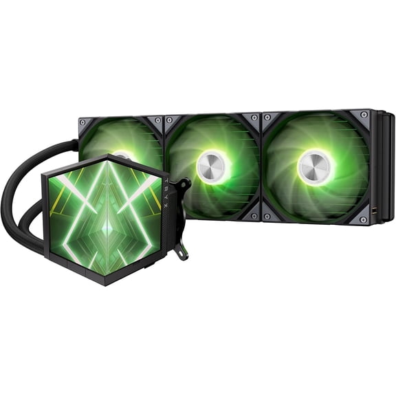 TRYX L-S360A-DM3M-G0K Stage ARGB 360mm AIO Screen3D Display Modes Asetek 7th GenV2 Intel LGA 1851/1700,AMD AM5/AM4 - Black