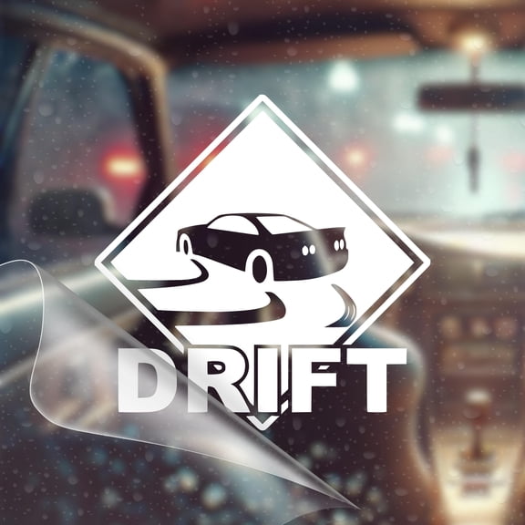 Drift Sign - JDM Car Vinyl Decal Bumper Sticker for Car, Wall, Window, Vehicle, Weather Resistant