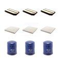 thumbnail image 1 of PUR 3x Air + 3x Cabin + 3x Engine Oil Filter (9 Total) Kit for Car 2006-2014 Honda Ridgeline KFM-101644, 1 of 2