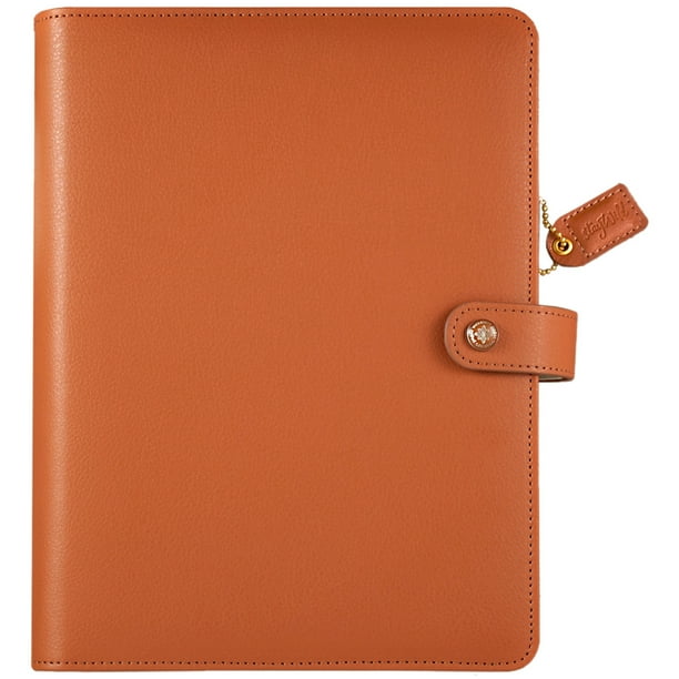 Color Crush A5 Faux Leather 6Ring Planner Binder 7.5"X10"Sedona