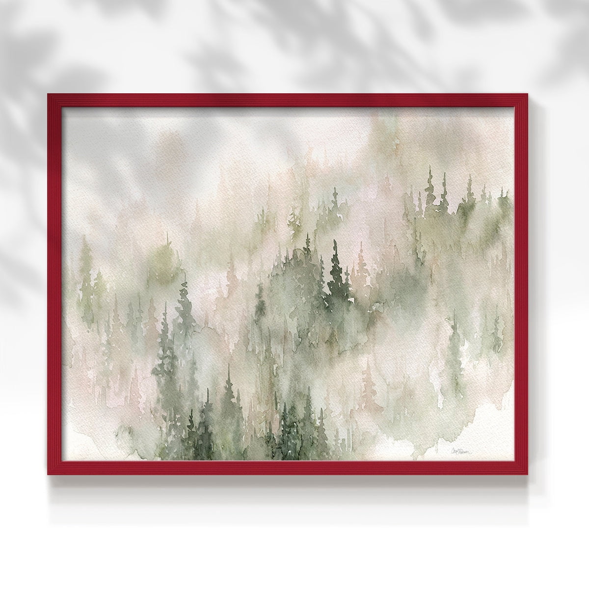 Misty Mountain Sides by Carol Robinson - Restickable Framed Giclée Print