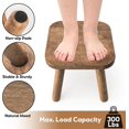thumbnail image 3 of Taburete Youeon de madera de 9,3 cm con antideslizante para 136 kg de capacidad, 3 of 8