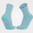 thumbnail image 3 of Babcutegg Mens Crew Athletic Socks Mid Calf Cotton Breathable Performance Outdoor Cycling Running Socks Light Blue Size Free Size, 3 of 3