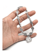 thumbnail image 4 of Pulsera Con Medalla Católica De San Benito Y Rosario Cruzado Xtellar plateado, 4 of 4