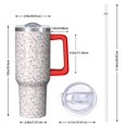 thumbnail image 2 of Red Christmas Sketch Pattern Tumbler with Handle and Lid,40oz Double Wall Vacuum Insulated Tumbler,Cups Gift for Women and Men, 2 of 7