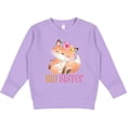 thumbnail image 2 of Inktastic Floral Fox Big Sister Toddler Sweatshirt, 2 of 4
